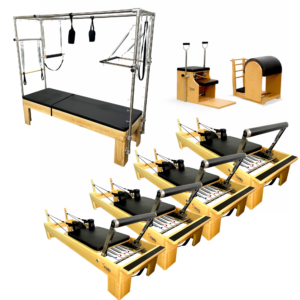 Pack Estudio Pilates – 4 Max Reformer® + Cadillac + Silla + Ladder Barrel