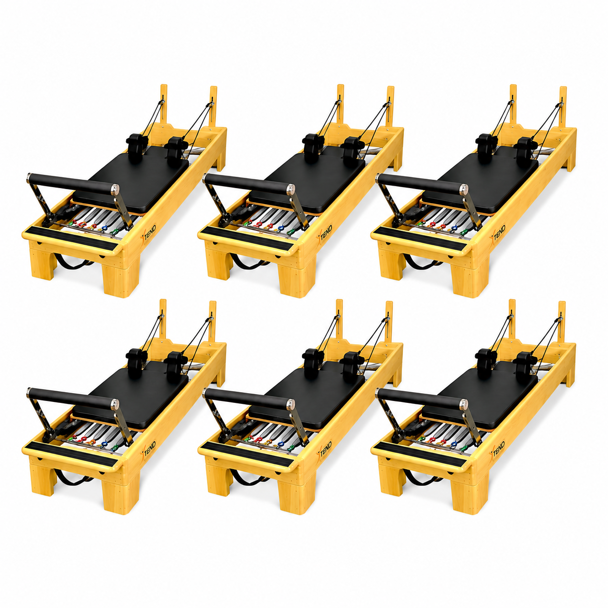 Pack estudio Pilates con 6 Max Reformer profesionales Xtend Pilates
